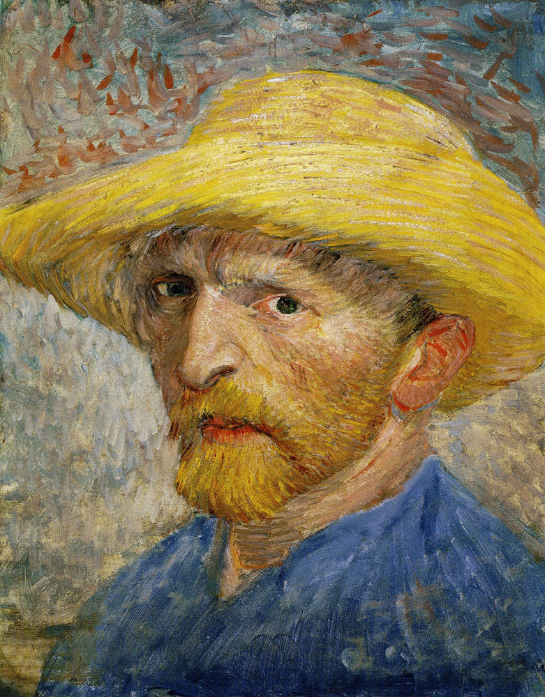 Vincent van Gogh - Self-Portrait with Straw Hat