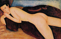Amedeo Modigliani Reclining Nude from the Back