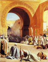 Benjamin-Constant The king of Morocco leaving to receive a European ambassador