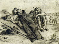 Eugène Delacroix Arabs of Oran (fourth state of six)
