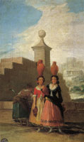 Francisco Goya Sketch for Girls with Waterjars