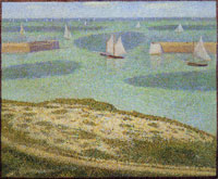 Georges Seurat Port-en-Bessin. Entrance to the harbour