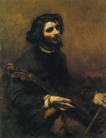 Gustave Courbet The Cellist (Self-Portrait)