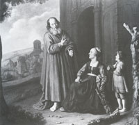 Jan Victors Elijah and the widow of Zarephath
