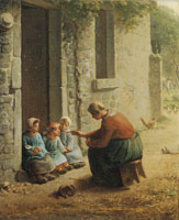Jean-Francois Millet Feeding the Children