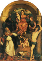 Paris Bordone Maria with Child and Saints
