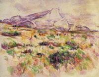 Paul Cézanne Montagne Sainte-Victoire seen from Les Lauves