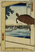 Utagawa Hiroshige One Hundred Famous Views of Edo: Mannen-Bashi Bridge, Fukagawa