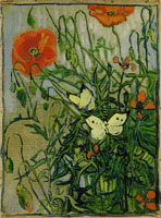 Vincent van Gogh Butterflies and Poppies