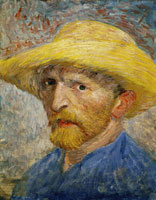 Vincent van Gogh Self-Portrait with Straw Hat