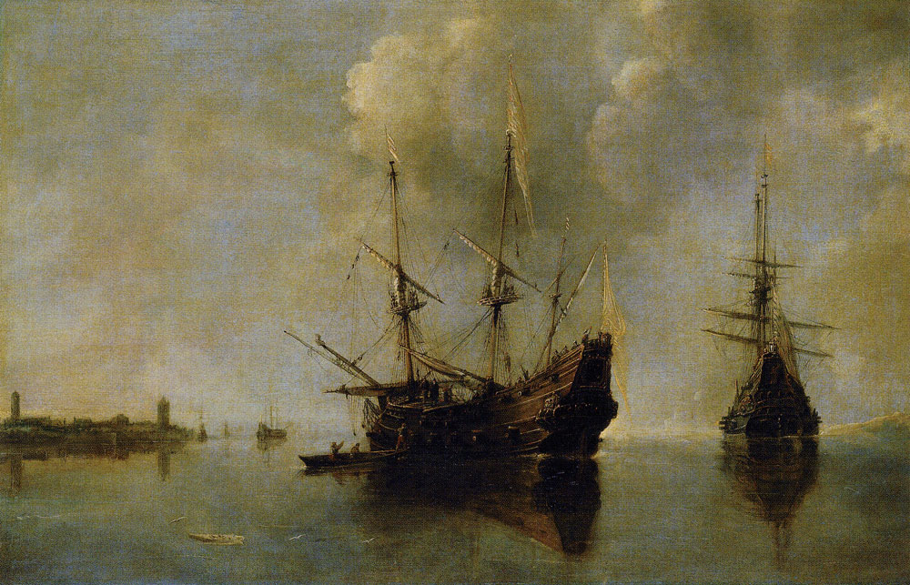 Andries van Eertvelt - Two Ships at Anchor
