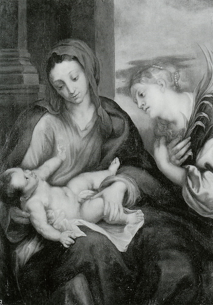 Copy after Anthony van Dyck - The Virgin and Cild with St Catherine of Alexandria