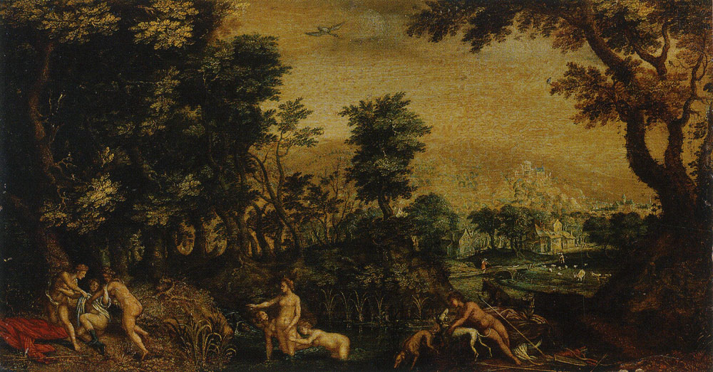 Anton Mirou - Landscape with Diana and Callisto