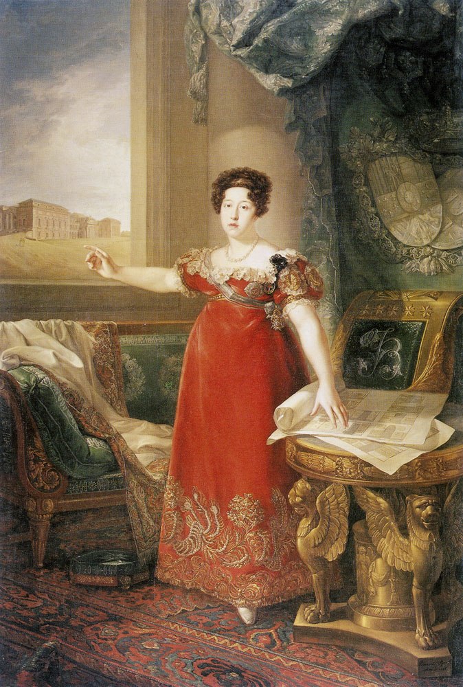 Bernardo López Piquer - Queen Maria Isabel de Braganza