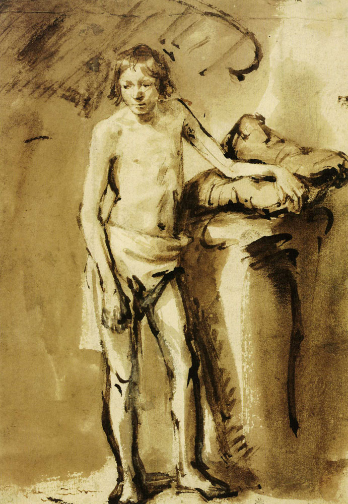 Carel Fabritius - Standing Male Nude