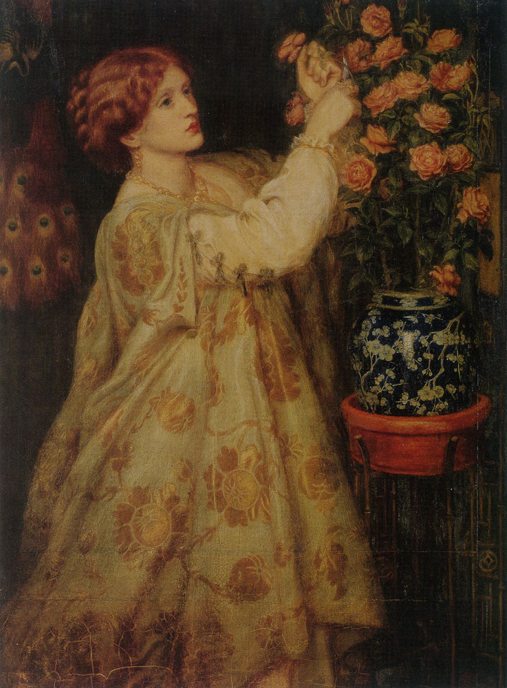 Dante Gabriel Rossetti - Monna Rosa (portrait of Frances Leyland)