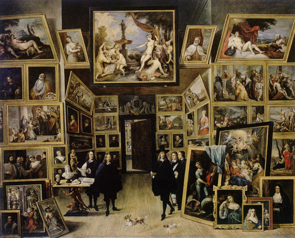 David Teniers the Younger - The Archduke Leopold Wilhelm in His Gallery of Paintings in Brussels