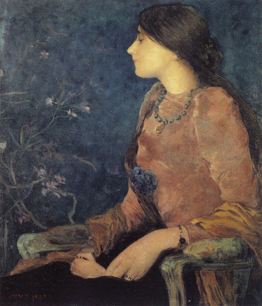 Edmond Aman-Jean - Portrait of Thadée Caroline Jacquet
