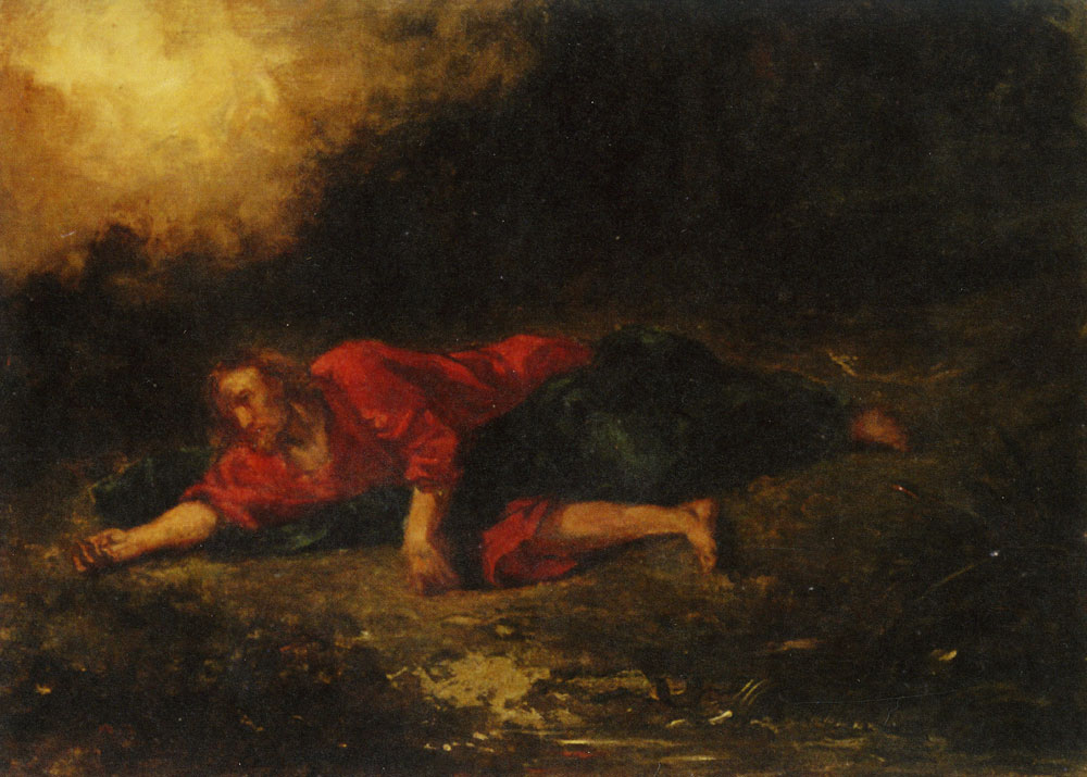 Eugène Delacroix - Christ in the Garden of Olives