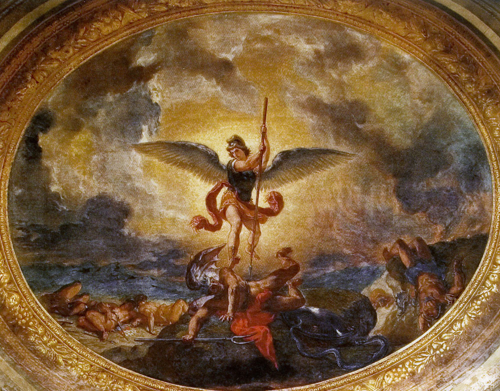 Eugène Delacroix - Saint Michael Vanquishing the Demon
