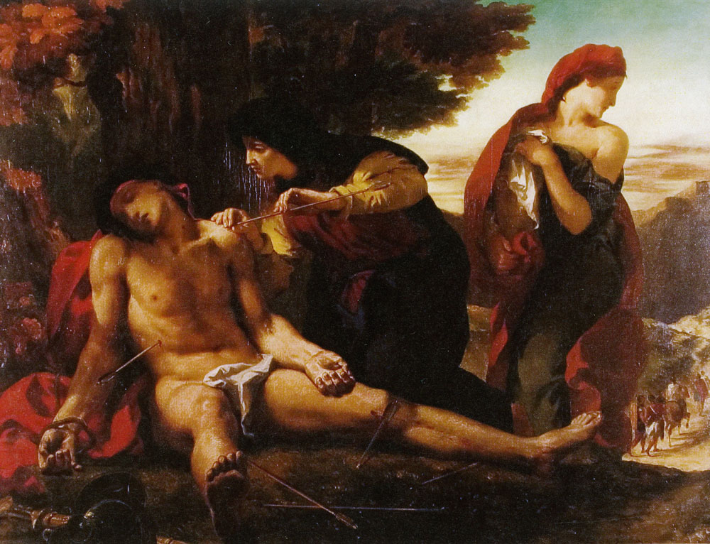 Eugène Delacroix - Saint Sebastian Tended to by Saint Irene and her Maid