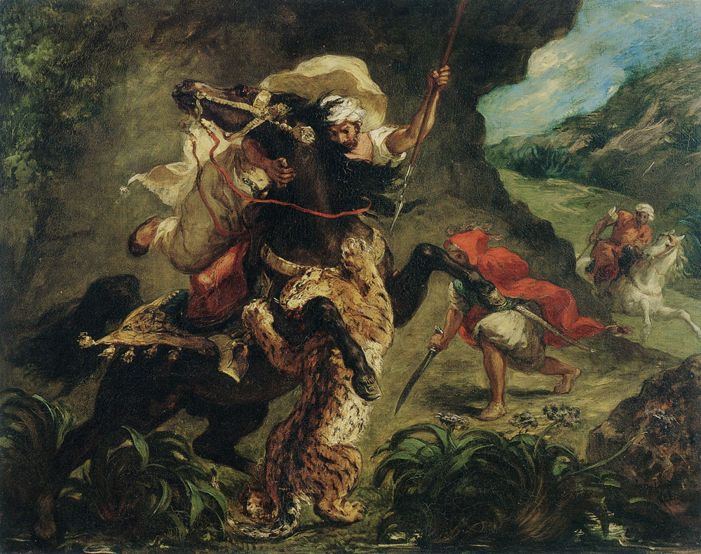 Eugène Delacroix - Tiger Hunt