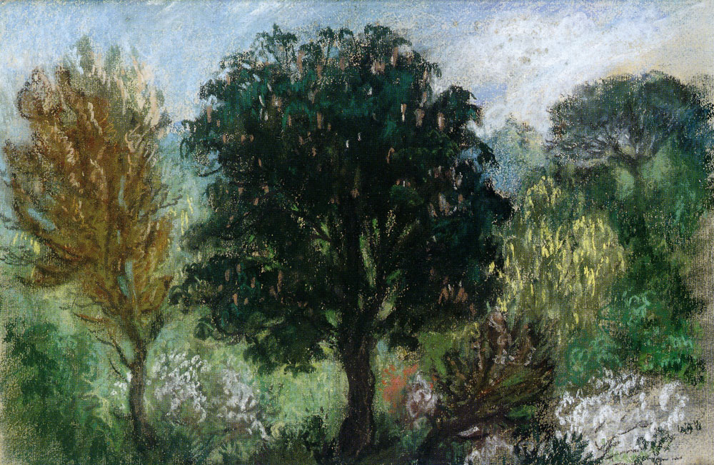 Eugène Delacroix - Trees in a Park