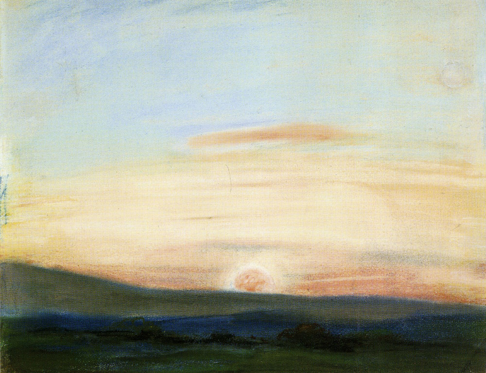 Eugène Delacroix - Vast Plain Against the Sky at Sunset
