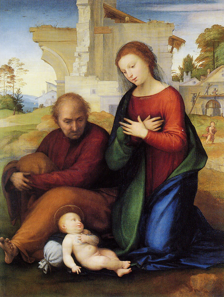 Fra Bartolommeo - The Virgin adoring the Child with Saint Joseph