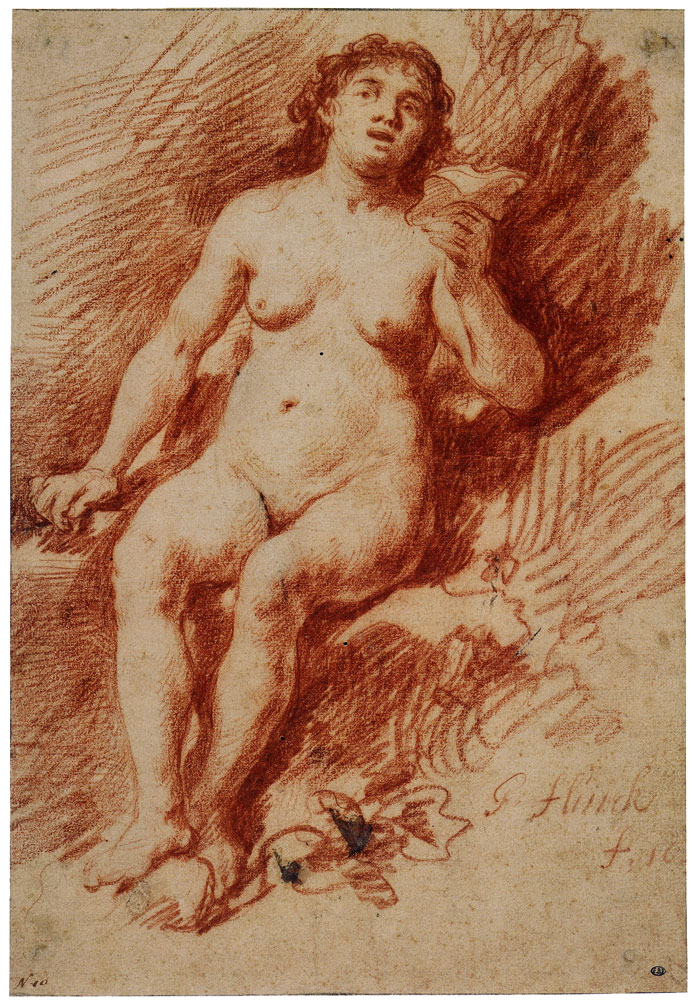 Govert Flinck - Nude Woman as Bathsheba with King David's Letter