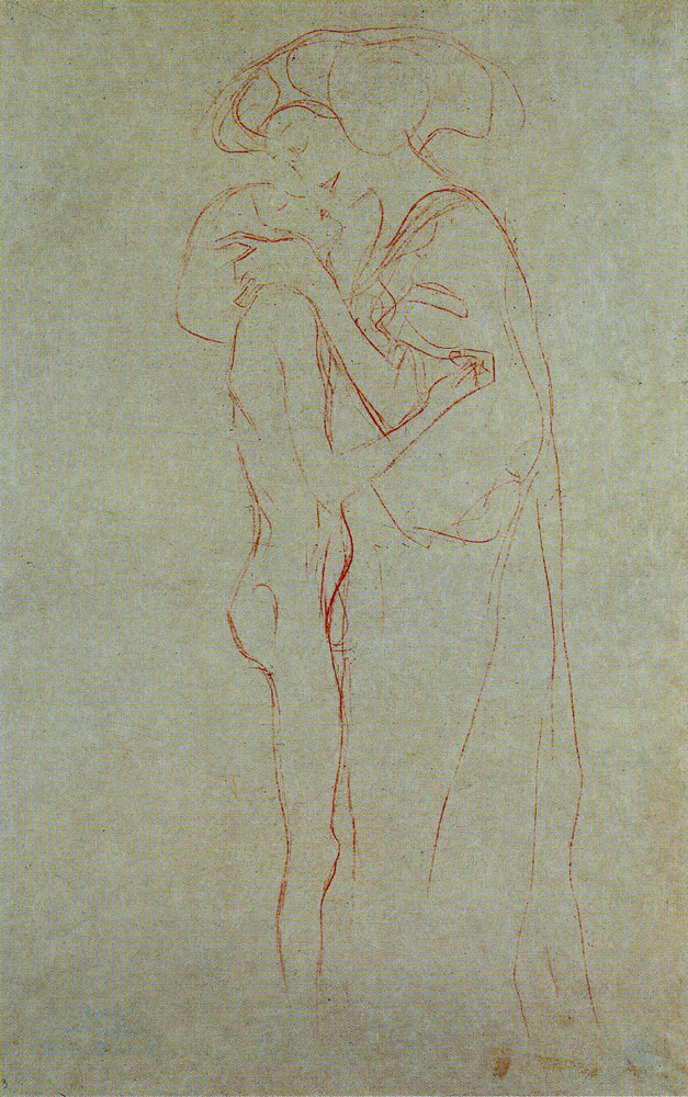 Gustav Klimt - Embracing Lesbians