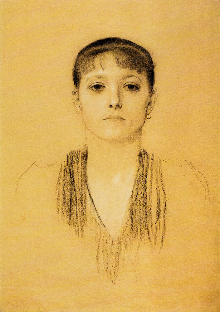Gustav Klimt - Portrait of a Young Girl