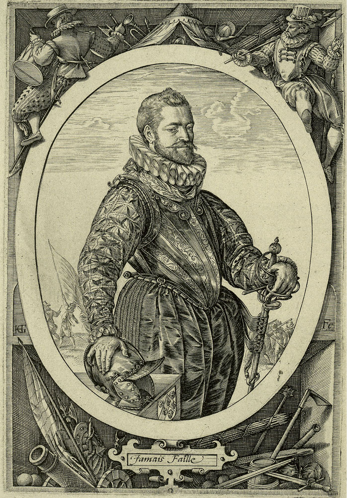 Hendrick Goltzius - Portrait of Jacques de la Faille