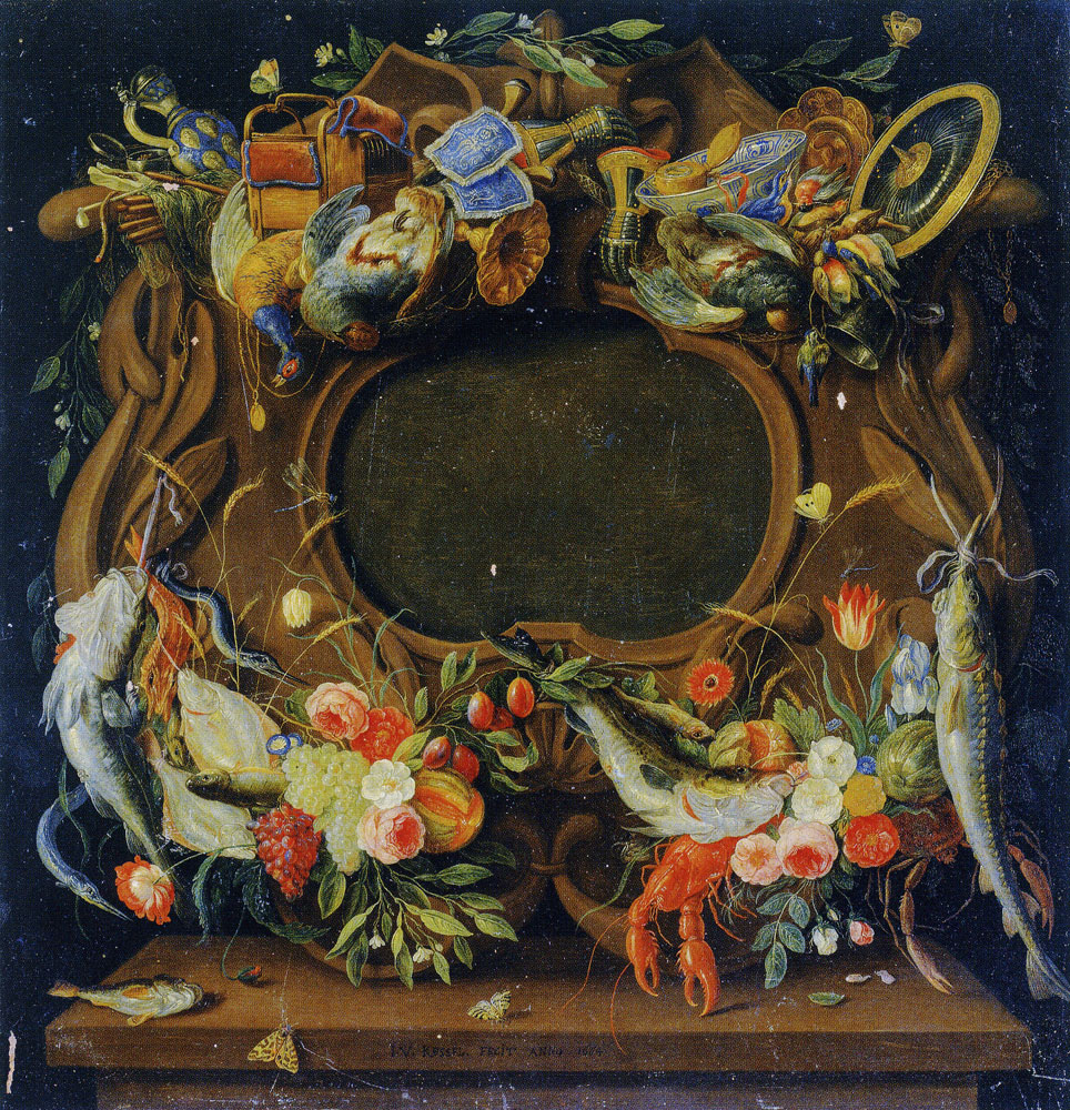 Jan van Kessel II - Frame with Allegorical Images of the Four Elements