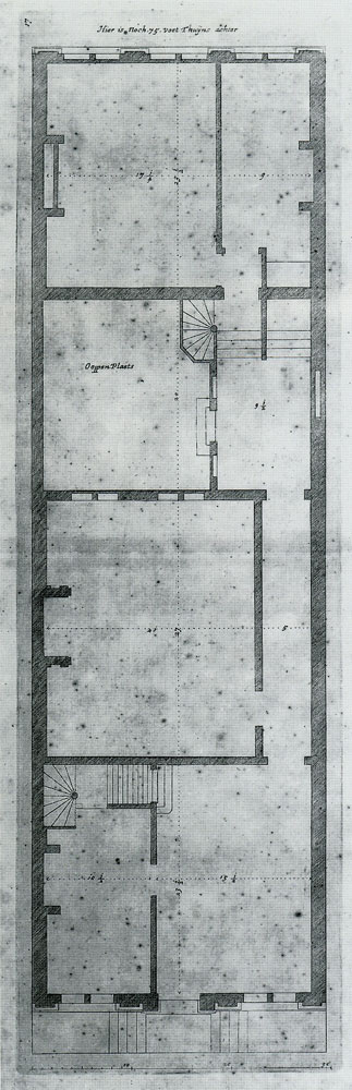 Johannes Vingboons after Philips Vingboons - Plan of Keizersgracht 319