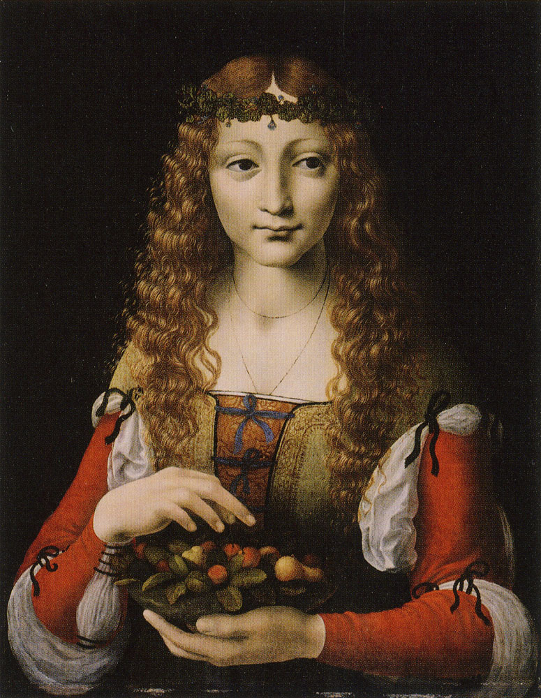 Marco d'Oggiono - Girl with Cherries