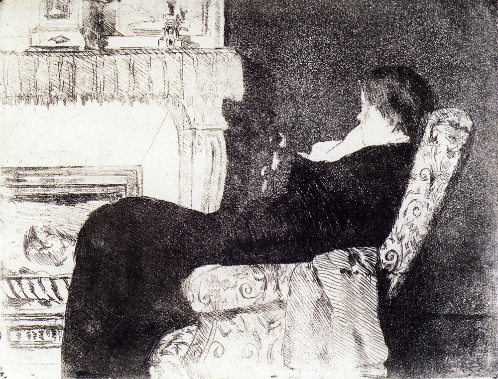 Mary Cassatt - By the Fireside