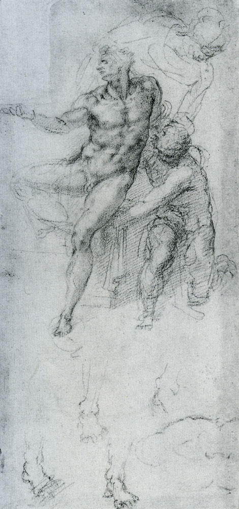 Michelangelo - The Risen Lazarus, supported by Two Figures