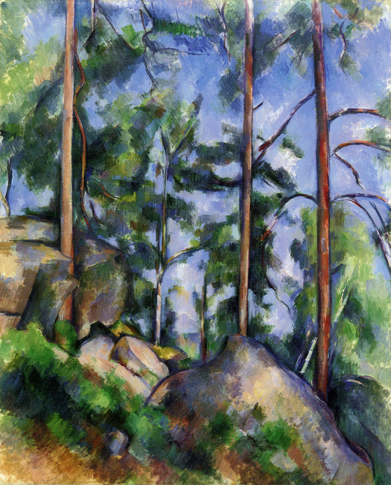 Paul Cézanne - Pines and rocks