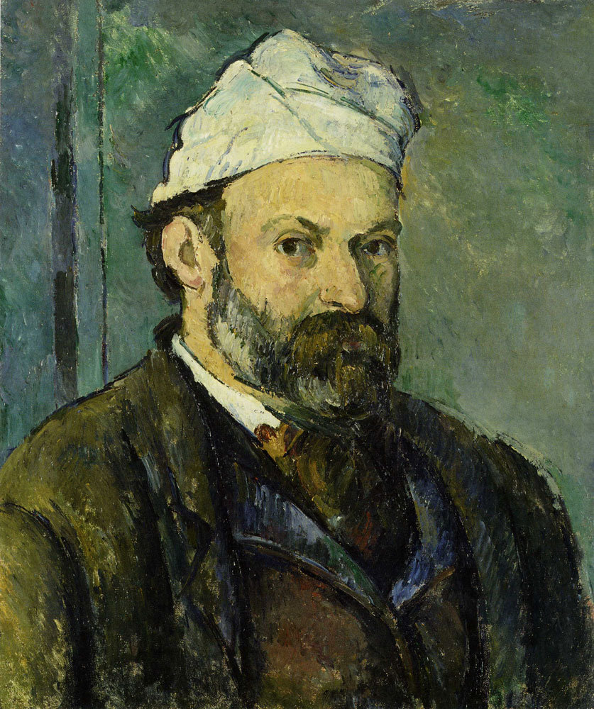 Paul Cézanne - Self-Portrait in a White Cap