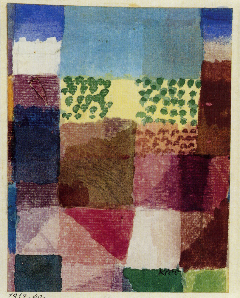 Paul Klee - Abstraction of a Motif from Hammamet