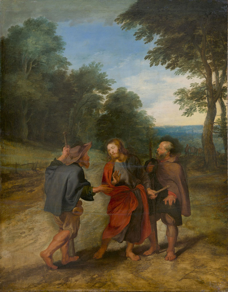 School of Peter Paul Rubens - Christ on the Road to Emmaus