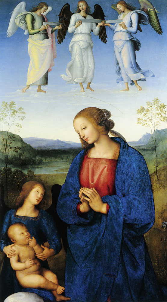 Pietro Perugino - The Virgin Adoring the Christ Child