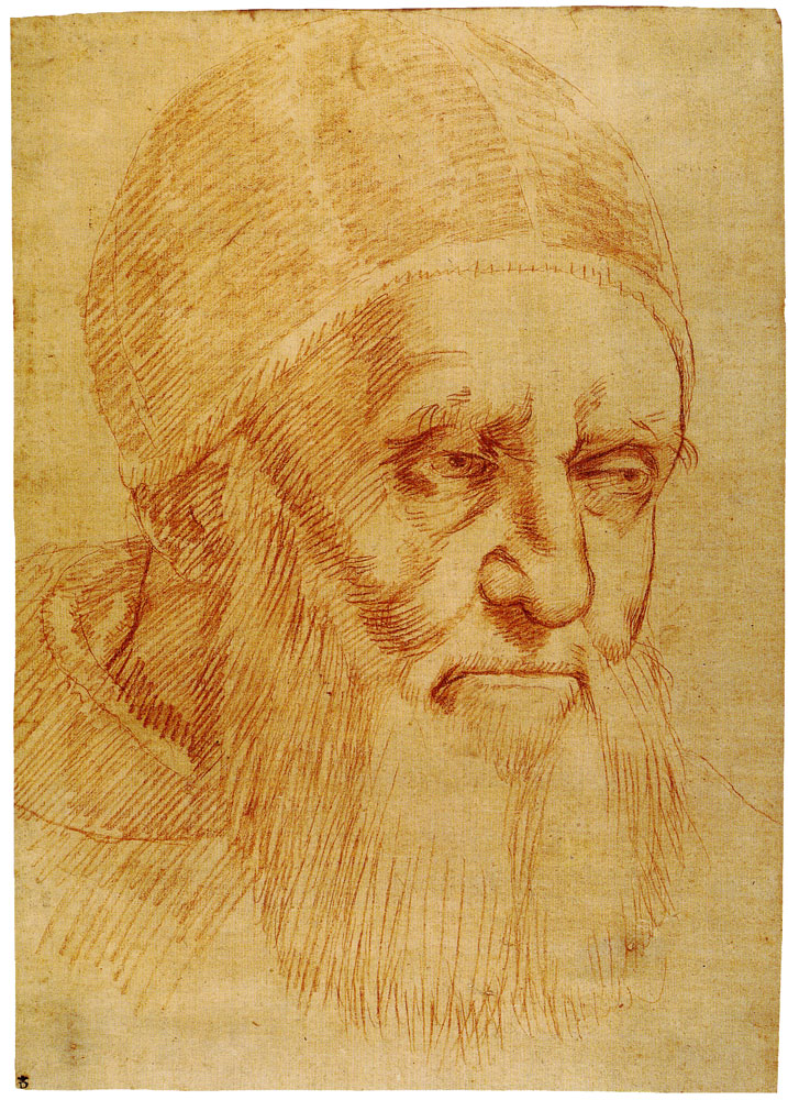 Workshop of Raphael - Head of Pope Julius II