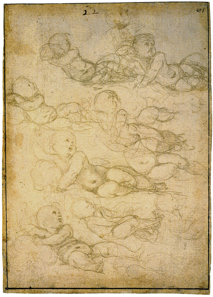 Raphael - Studies for an Infant Christ
