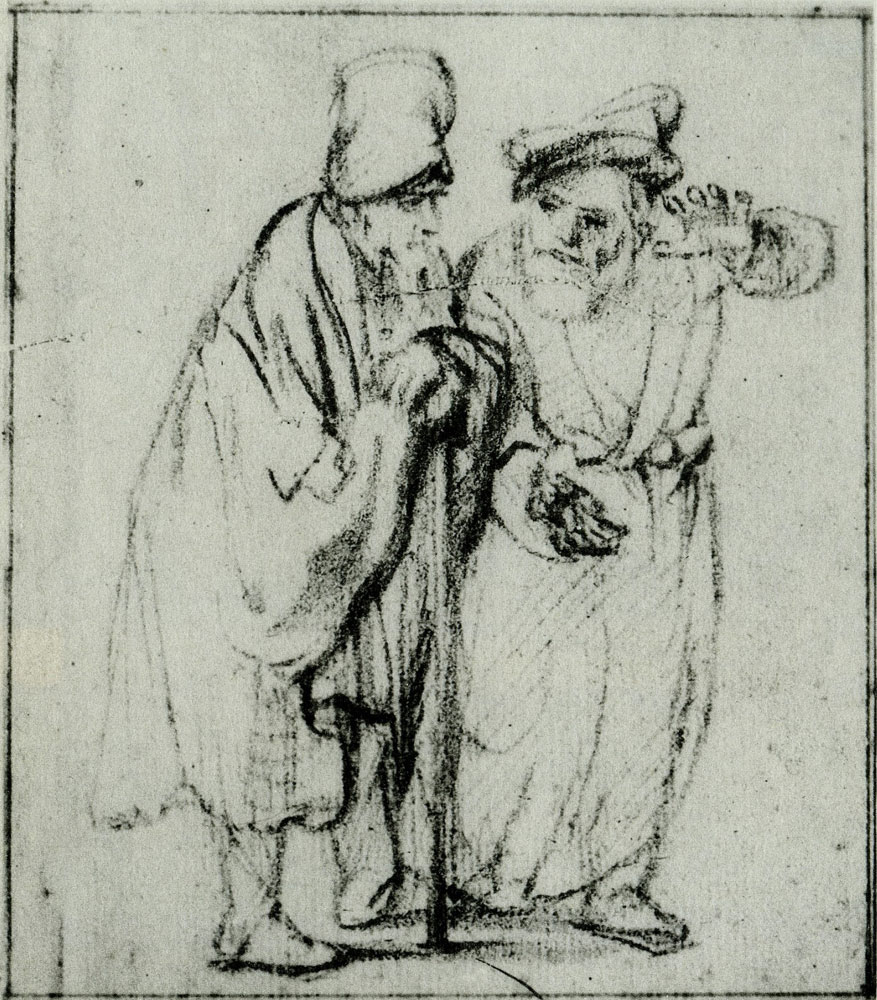Rembrandt - Two jews in Discussion