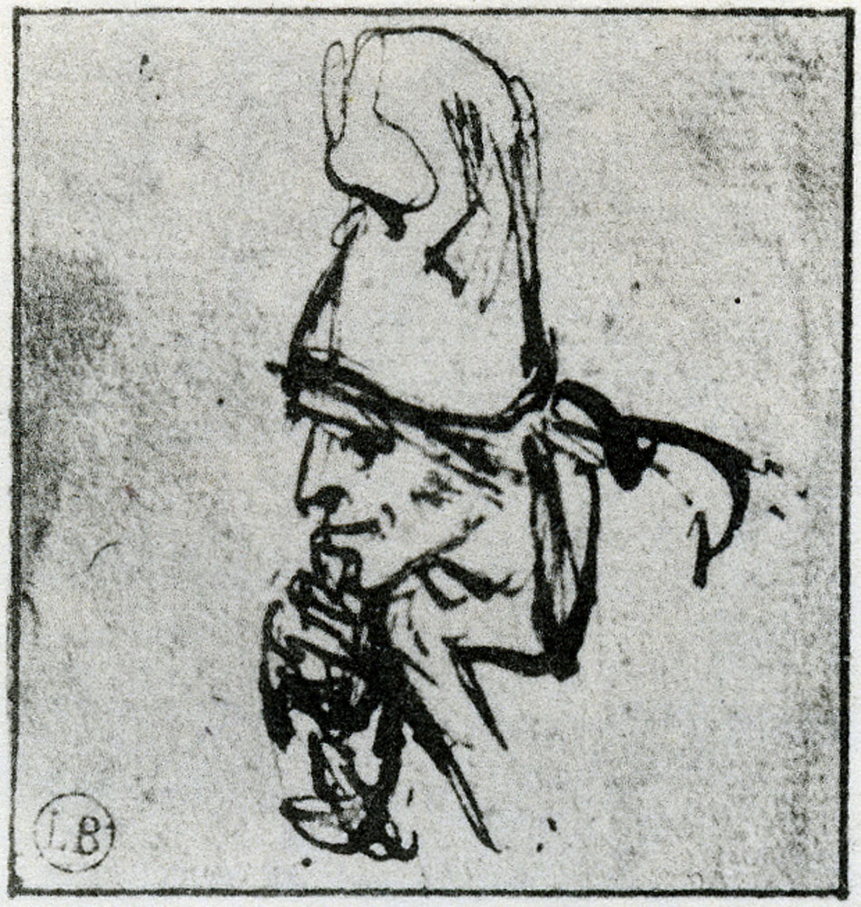 Rembrandt - Old Man in High Cap