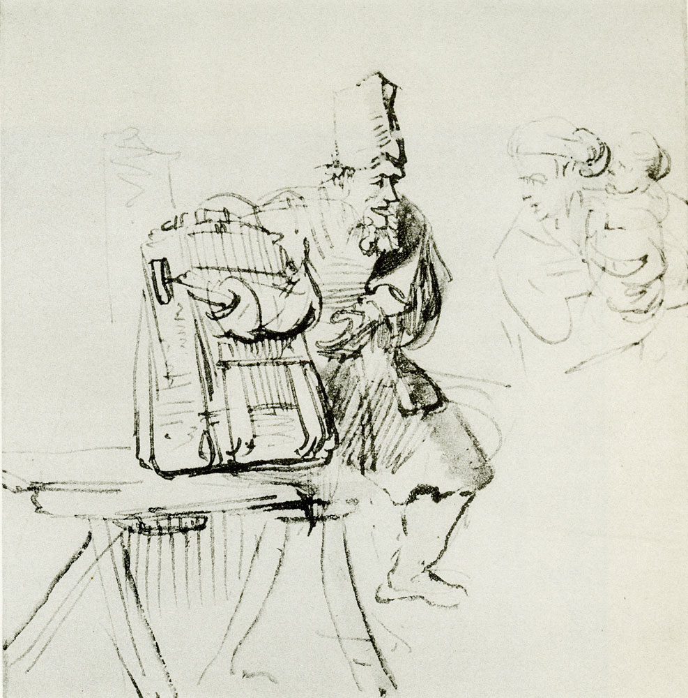 Rembrandt - Pedlar with His Knapsack on a Table