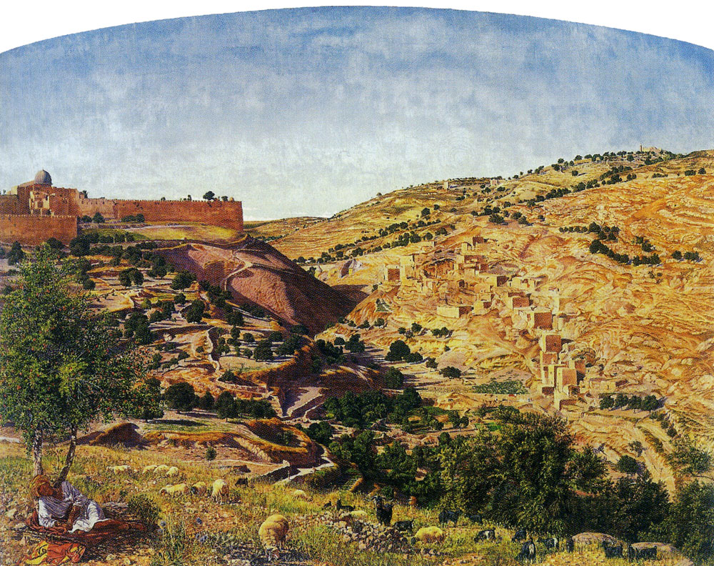 Thomas Seddon - Jerusalem and the Valley of Jehoshaphat from the Hill of Evil Counsel