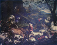Jacopo Bassano The Animals Entering Noah's Ark
